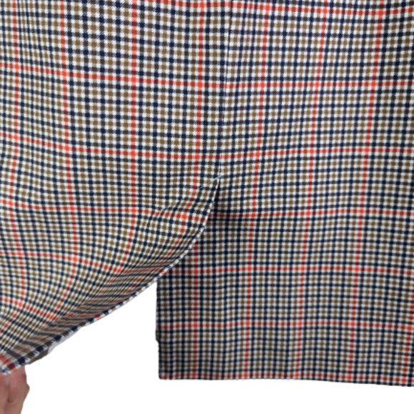 Boden Tartersall Plaid Check Pencil Skirt Brown Size 6P - Picture 7 of 9